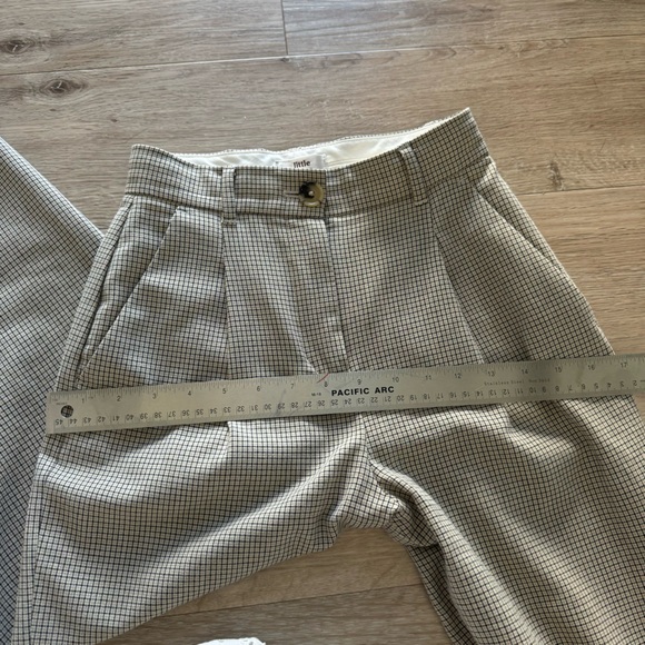 Aritzia checkered trousers little moon size 00 - Picture 7 of 8